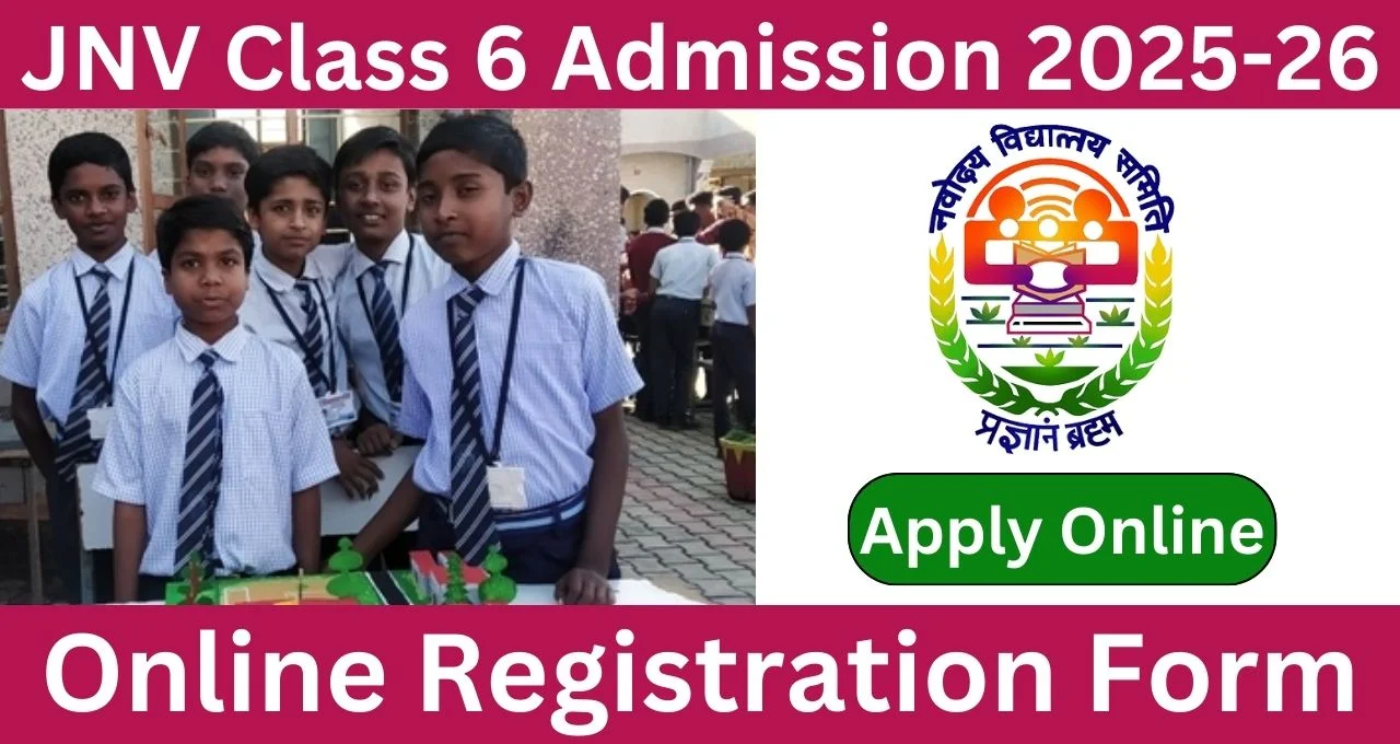 JNVST Class 6 Admission Form 2025-26