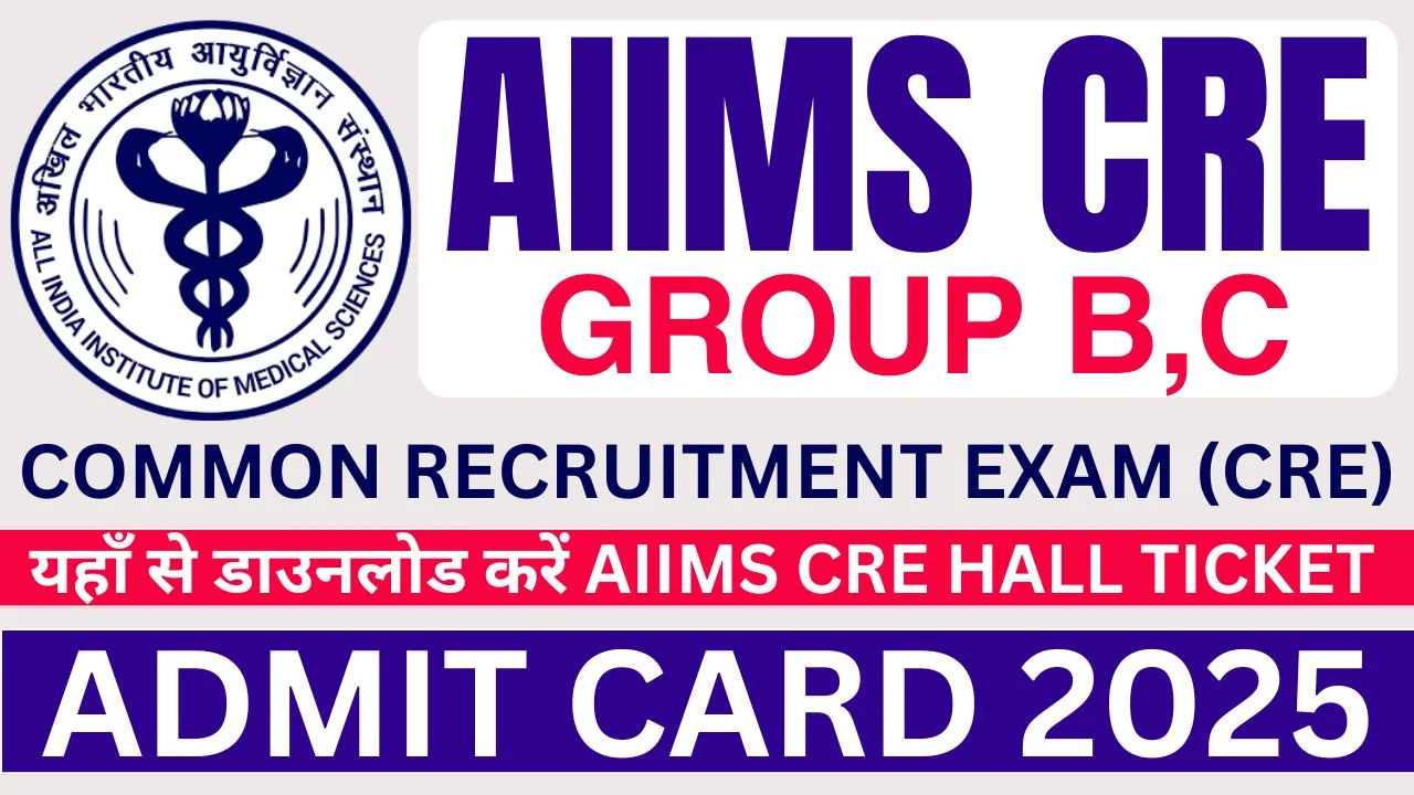 AIIMS CRE Admit Card